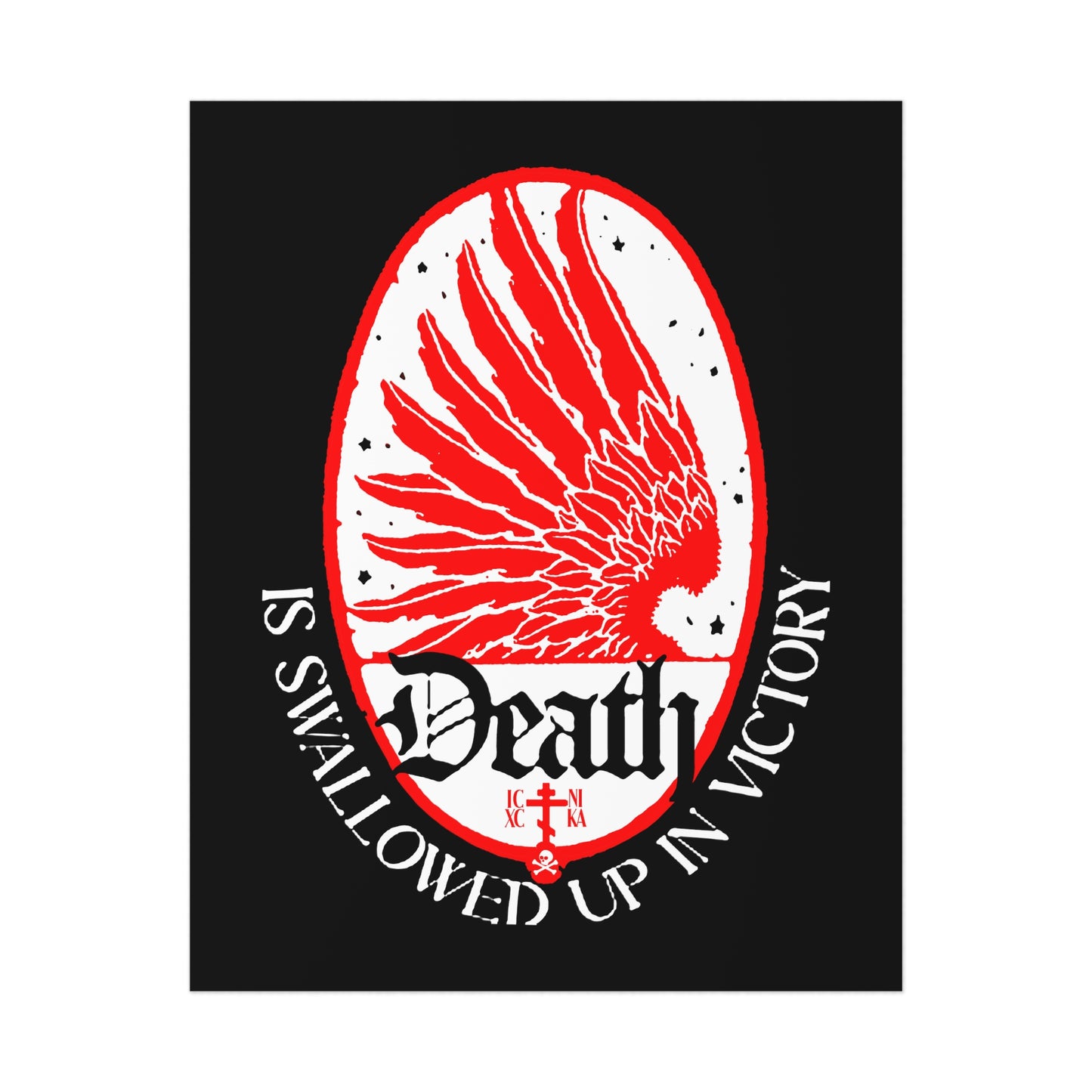 Death is Swallowed Up In Victory No. 3 (1 Cor 15:54) | Orthodox Christian Art Poster