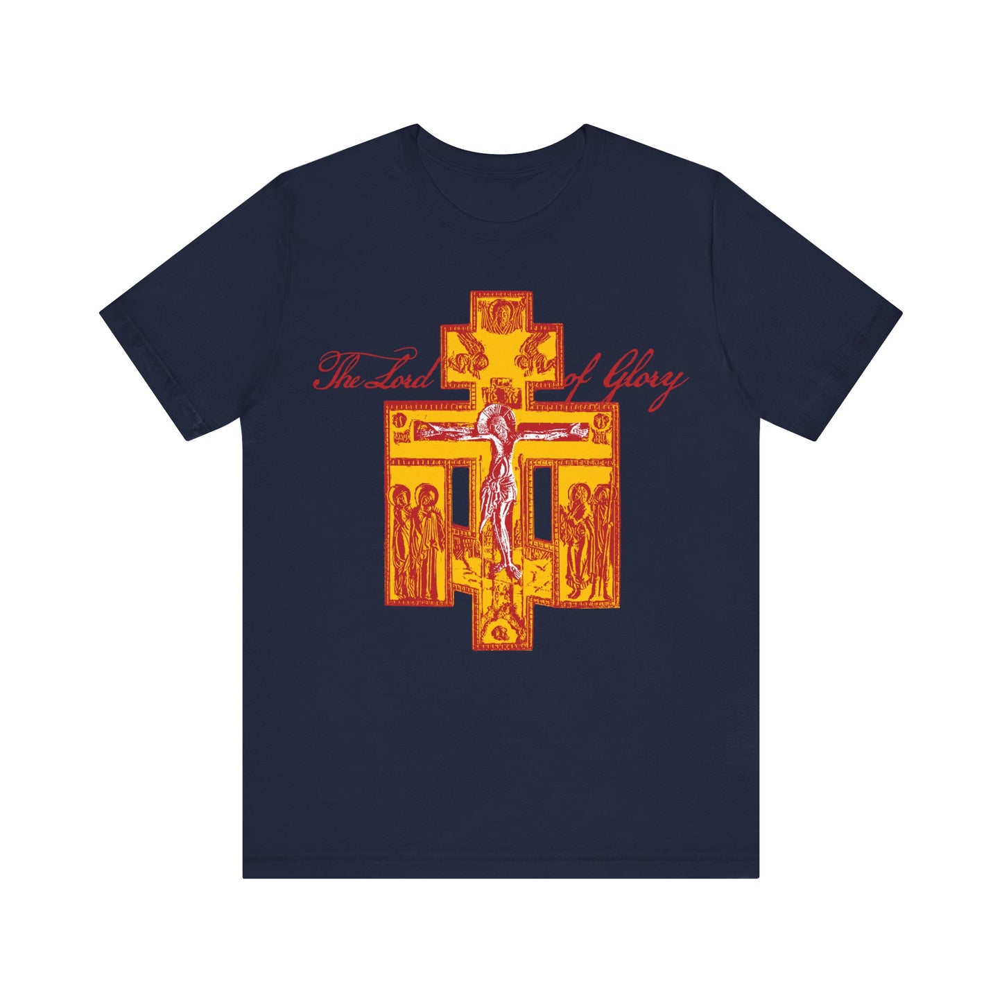 The Lord of Glory | Russian Golgotha Crucifix IconoGraphic | 1 Corinthians 2:8 | Orthodox Christian T-Shirt