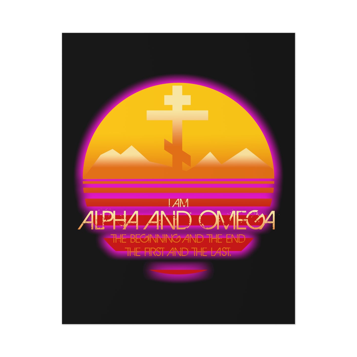 Alpha & Omega No. 3 | Orthodox Christian Art Poster