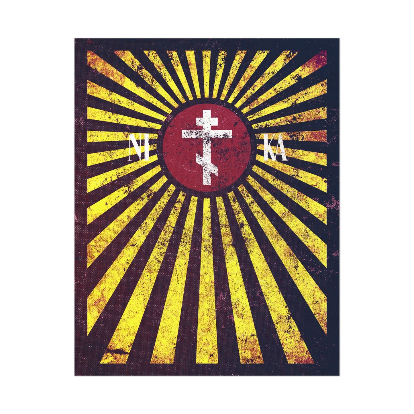NIKA Cross Flag No. 1 | Orthodox Christian Art Poster