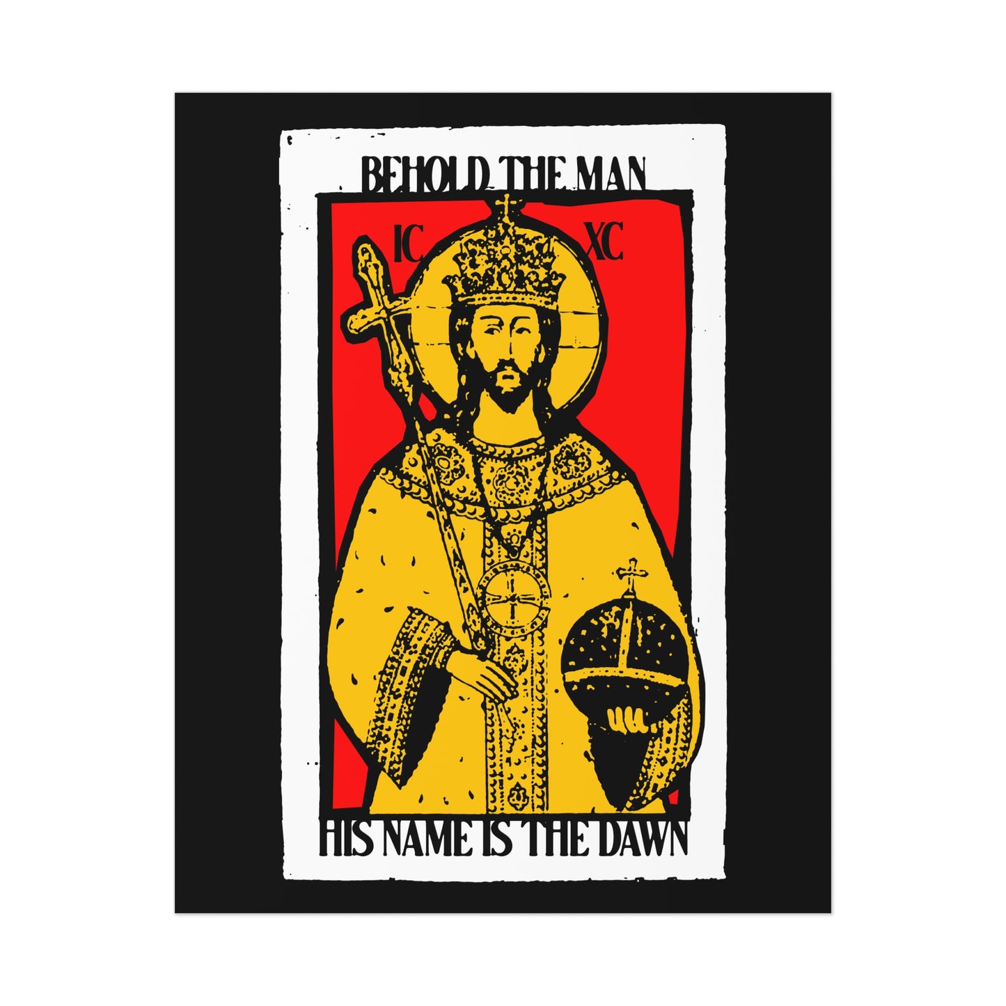Behold the Man, His Name is the Dawn (Zechariah 6:12) No. 1 | Orthodox Christian Art Poster