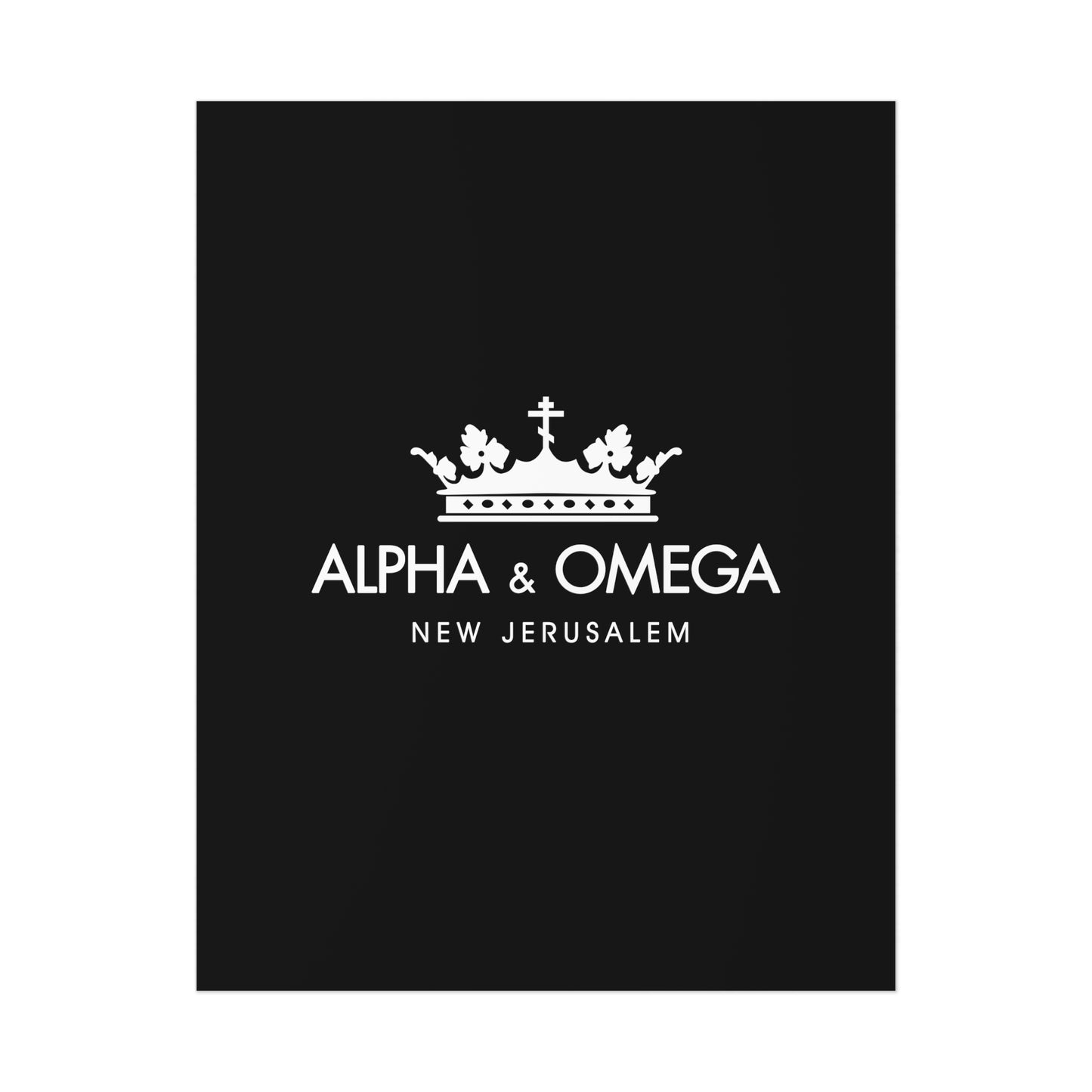 Alpha & Omega No. 2 | Orthodox Christian Art Poster