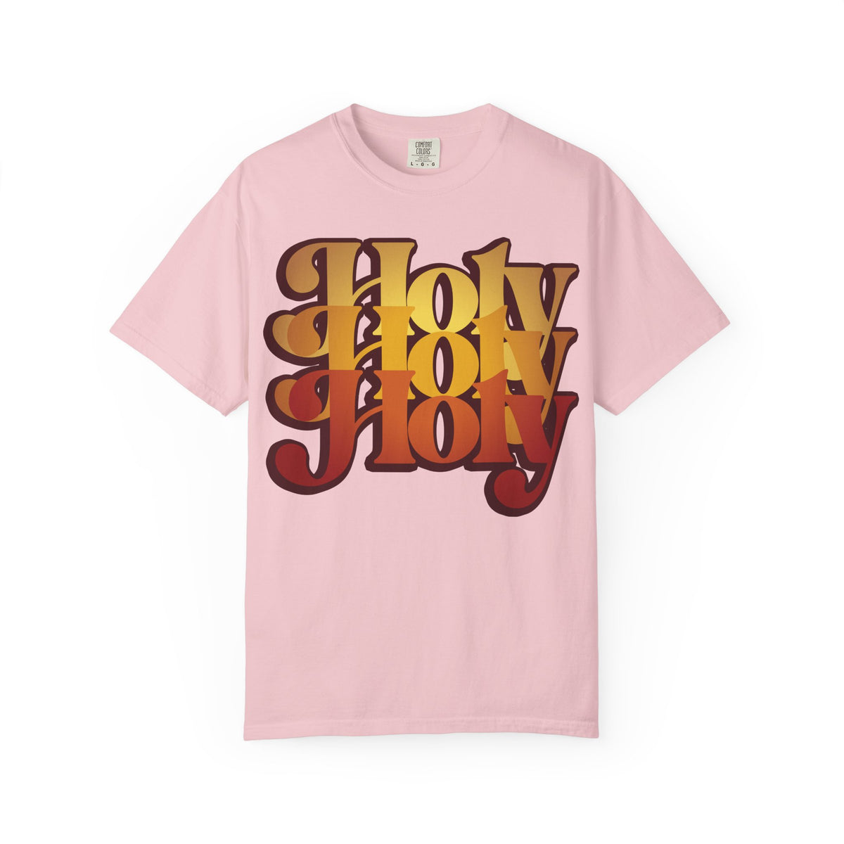 Holy Holy Holy Trisagion Liturgical Prayer 70s Style | Cherubim & Seraphim Prayer | Isaiah 6 | Orthodox Heavyweight Cotton Unisex Tee