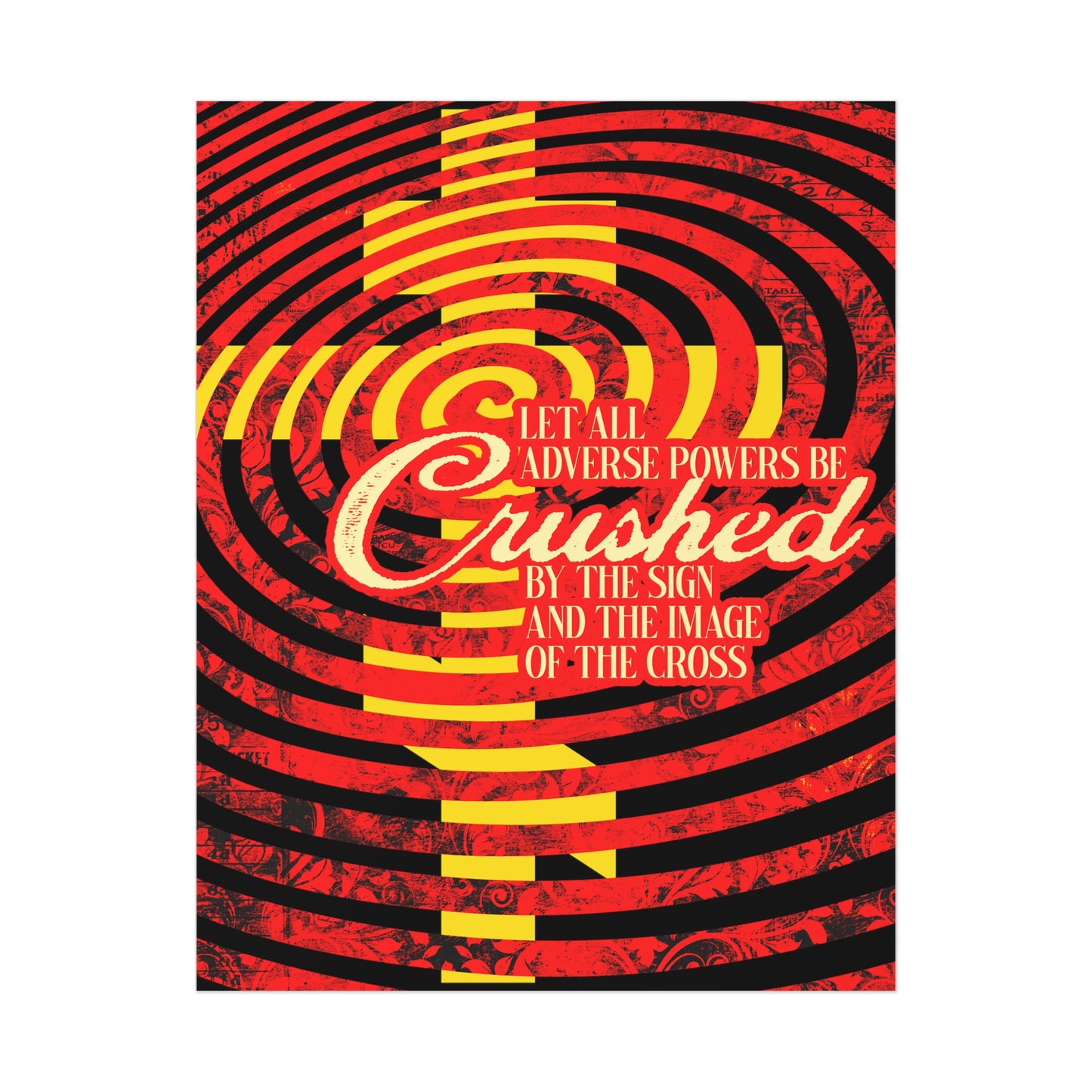 Let All Adverse Powers Be Crushed No. 2 | Orthodox Christian Art Poster