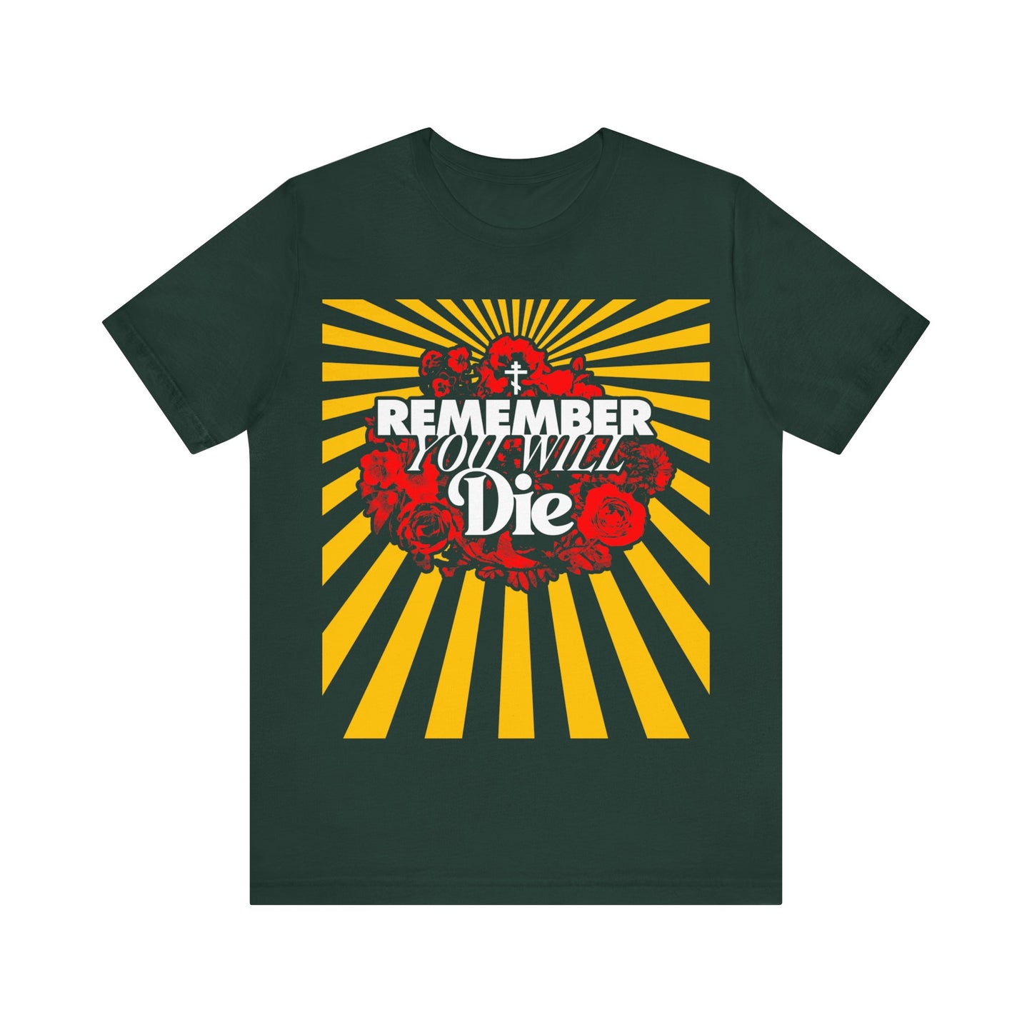 Remember You Will Die Floral Design No. 2 | Orthodox Christian T-Shirt