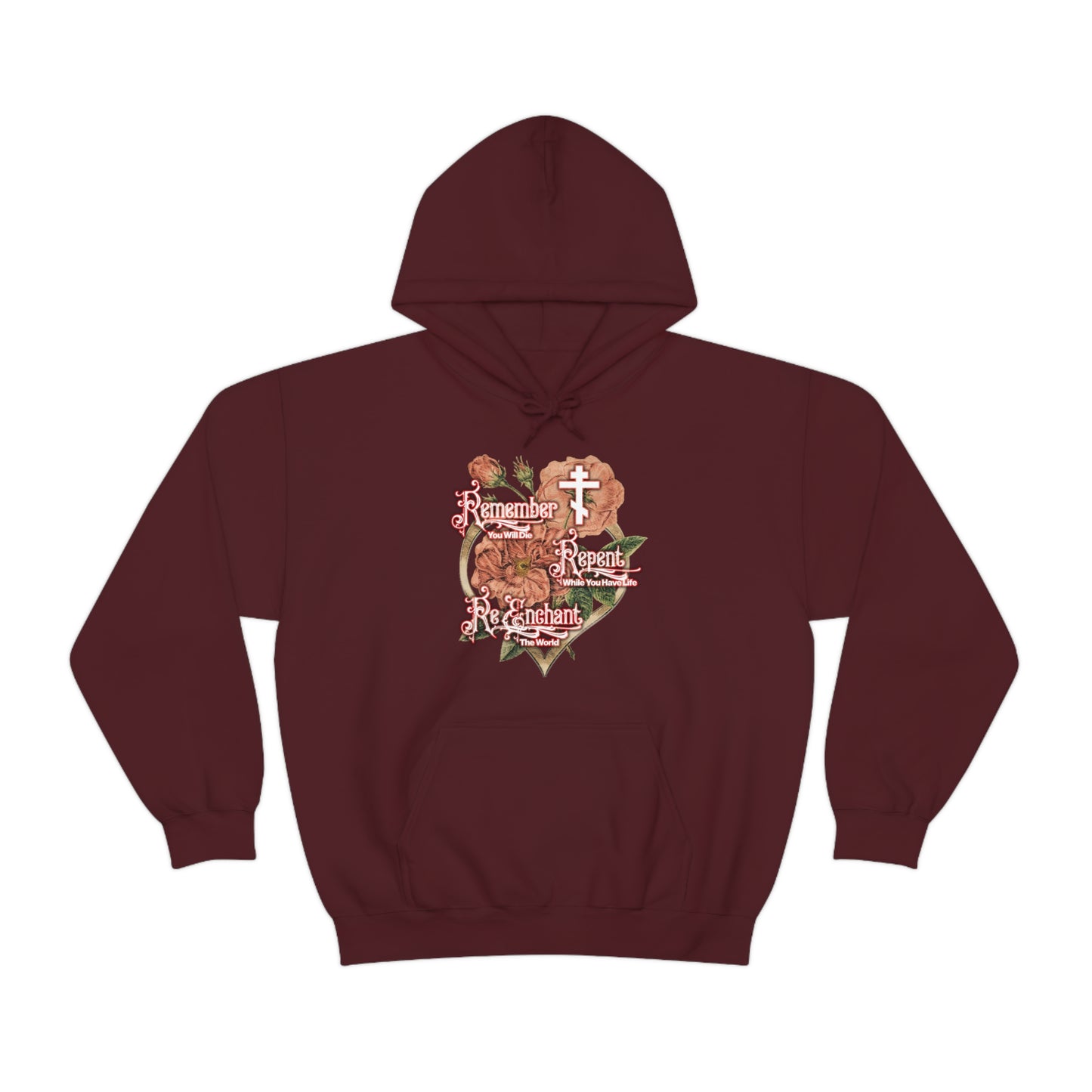 Remember Repent Re-Enchant: Victorian Design No.1a | Orthodox Christian Hoodie / Hooded Sweatshirt