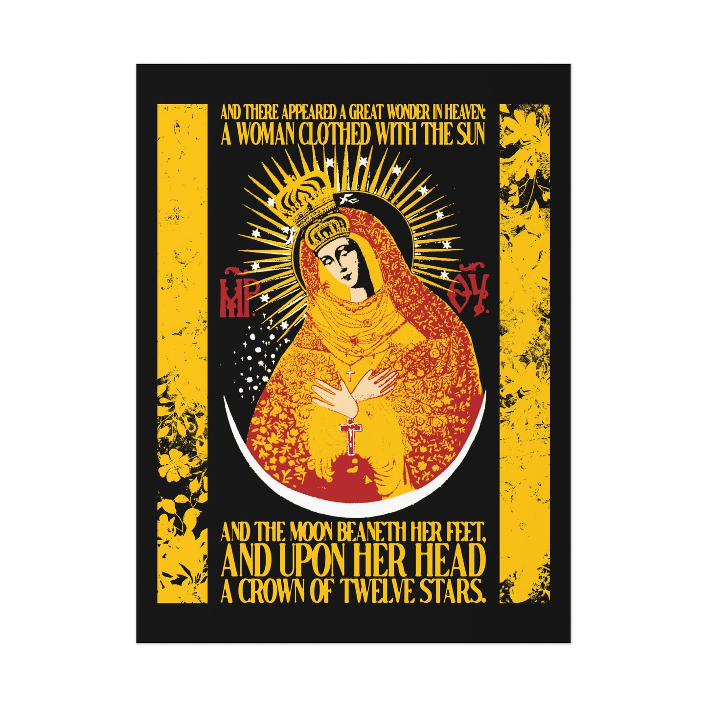 Our Lady the Gate of Dawn (Woman of the Apocalypse - Revelation 12:1) No. 2 | Orthodox Christian Art Poster