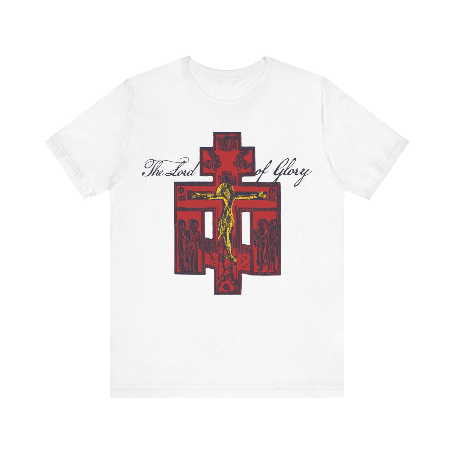 The Lord of Glory | Russian Golgotha Crucifix IconoGraphic | 1 Corinthians 2:8 | Orthodox Christian T-Shirt