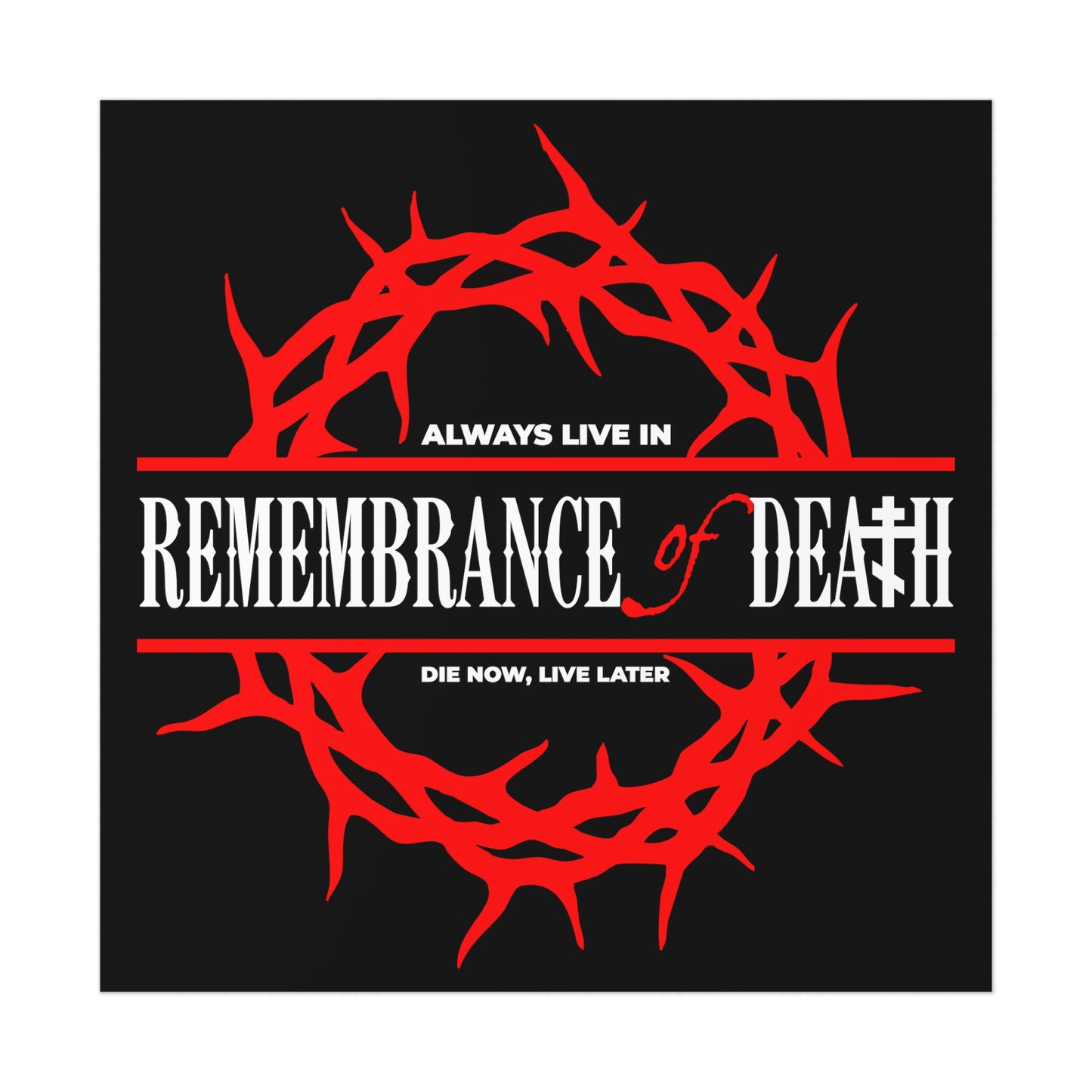 Always Live in Remembrance of Death No. 1 | Orthodox Christian Art Poster