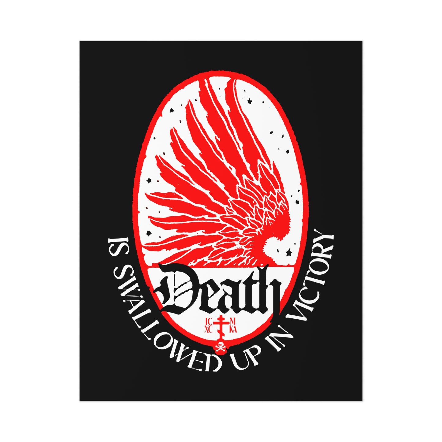 Death is Swallowed Up In Victory No. 3 (1 Cor 15:54) | Orthodox Christian Art Poster