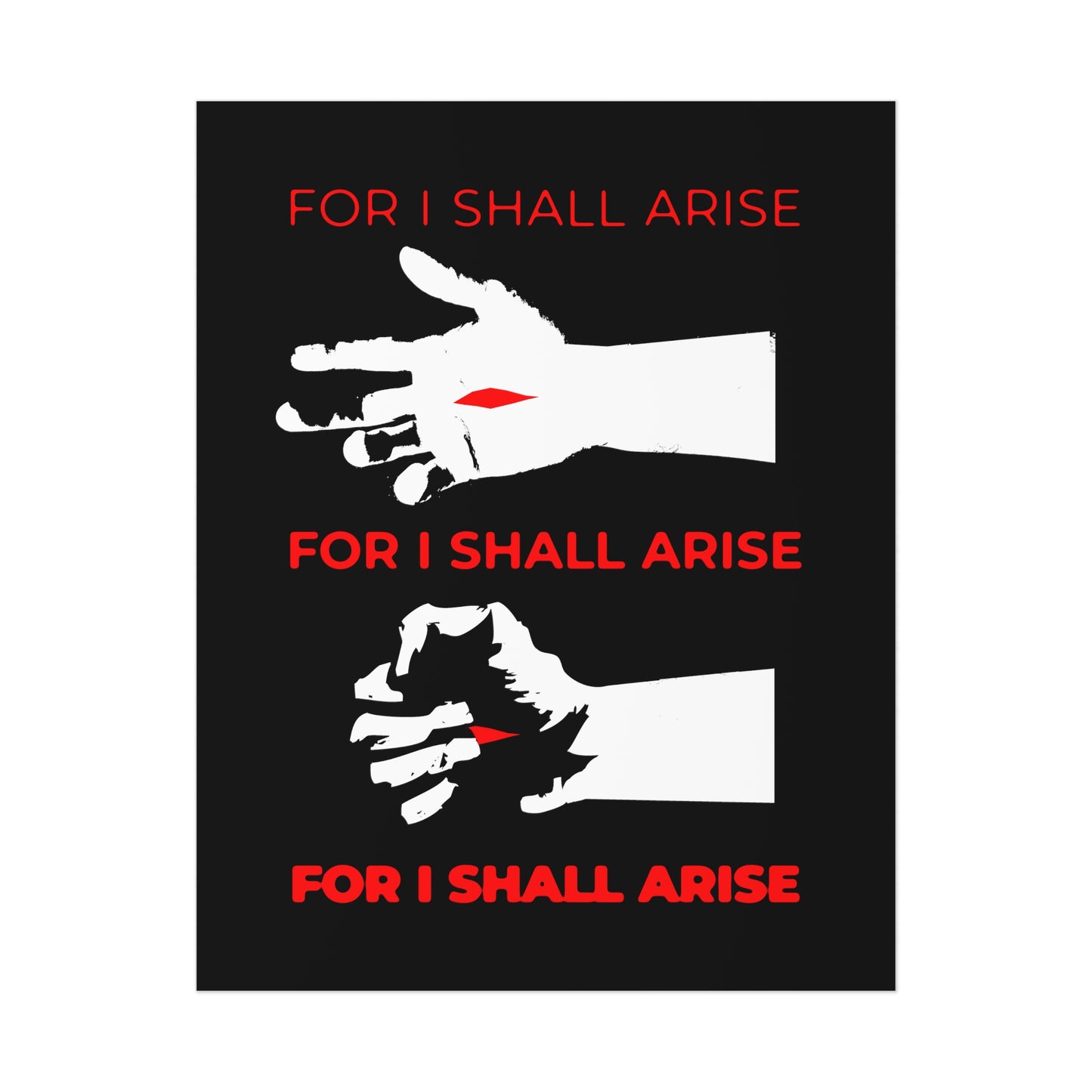For I Shall Arise (Canon of Holy Saturday) No. 1 | Orthodox Christian Art Poster