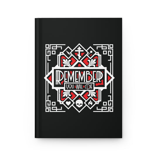 Remember You Will Die: Art Deco Design No.3  | Orthodox Christian Accessory | Hardcover Journal