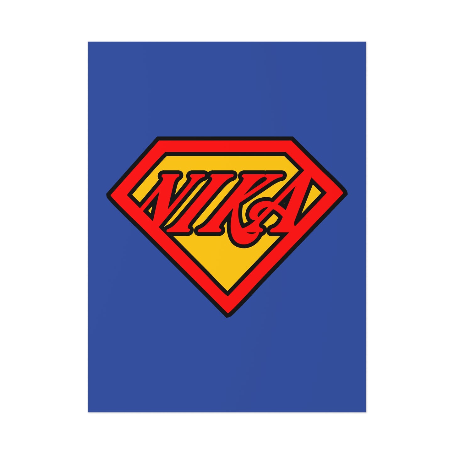 NIKA Superm@n Logo No. 1 | Orthodox Christian Art Poster