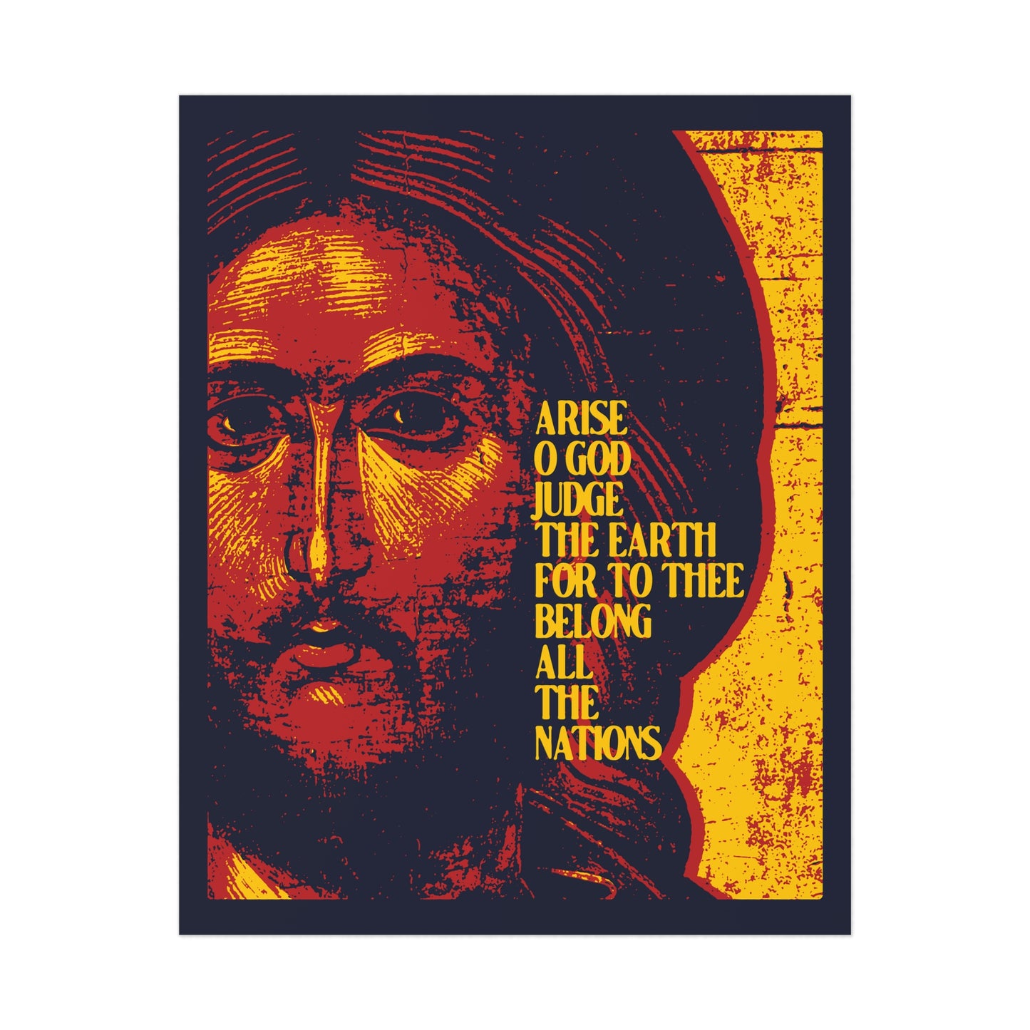 Arise, O God, Judge the Earth (Psalm 81) No. 2 | Orthodox Christian Art Poster