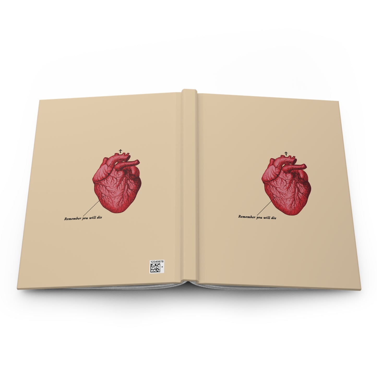 Remember You Will Die (Heart Design) No. 1 | Orthodox Christian Accessory | Hardcover Journal