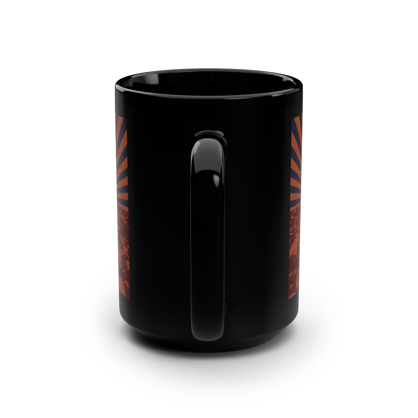 The Gates of Hades Shall Not Prevail | Cross with Wreath & Crown of Thorns | Skulls and Rays | Orthodox Christian Black Mug