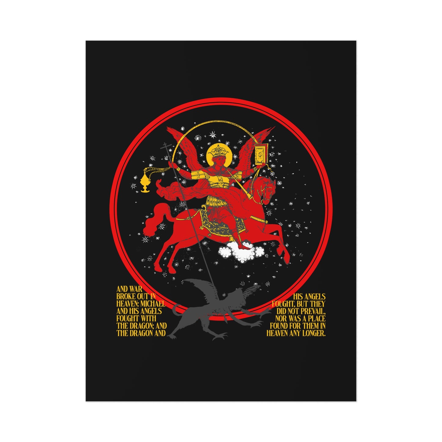 Archangel Michael of the Apocalypse No. 1 | Orthodox Christian Art Poster