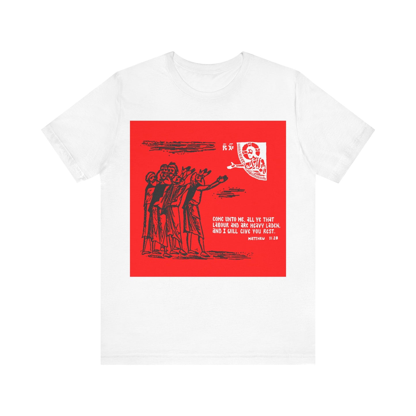 Come Unto Me, All Ye That Labour and Are Heavy Laden No.1 | Orthodox Christian T-Shirt