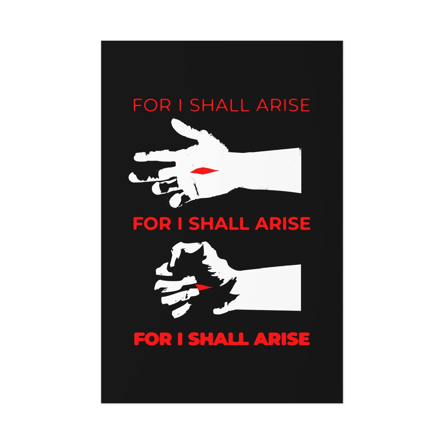 For I Shall Arise (Canon of Holy Saturday) No. 1 | Orthodox Christian Art Poster