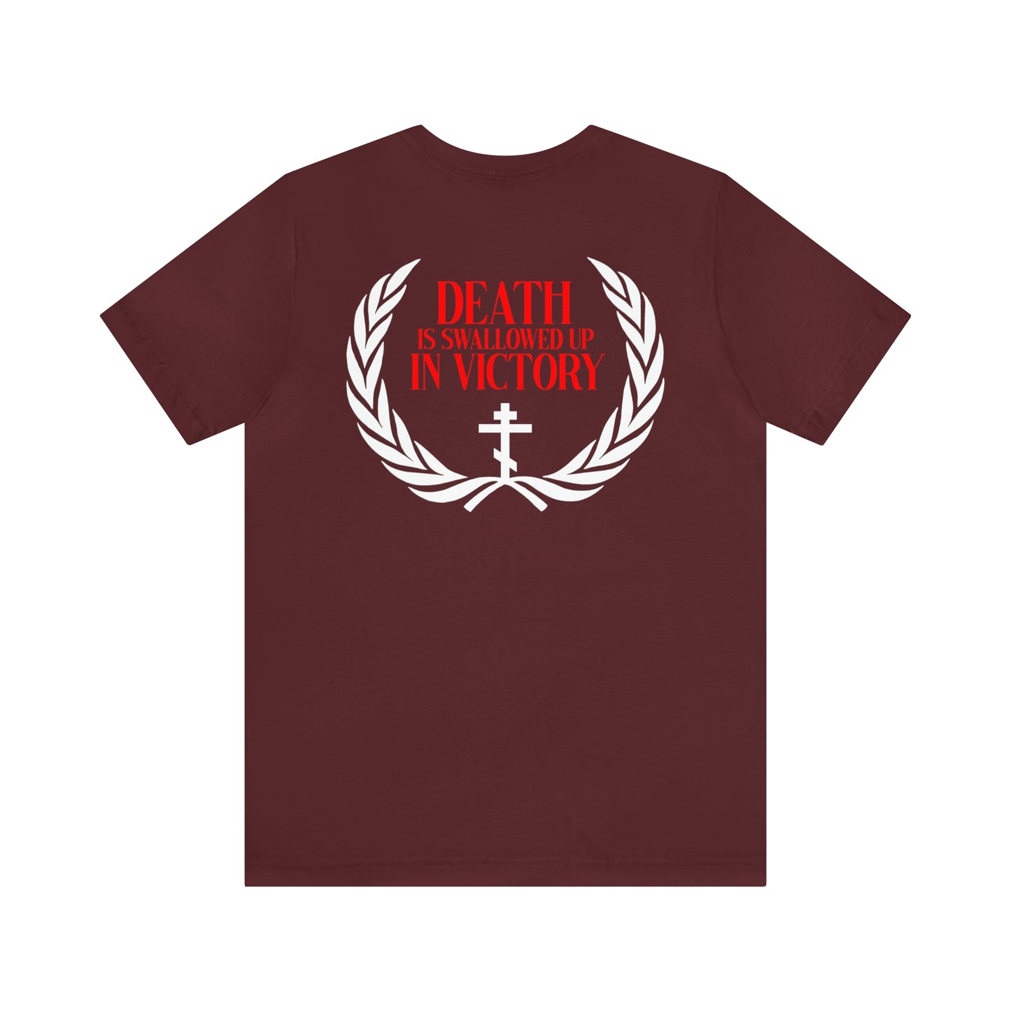 Archangel Michael of the Apocalypse / Death is Swallowed Up In Victory | Orthodox Christian Double-Sided T-Shirt