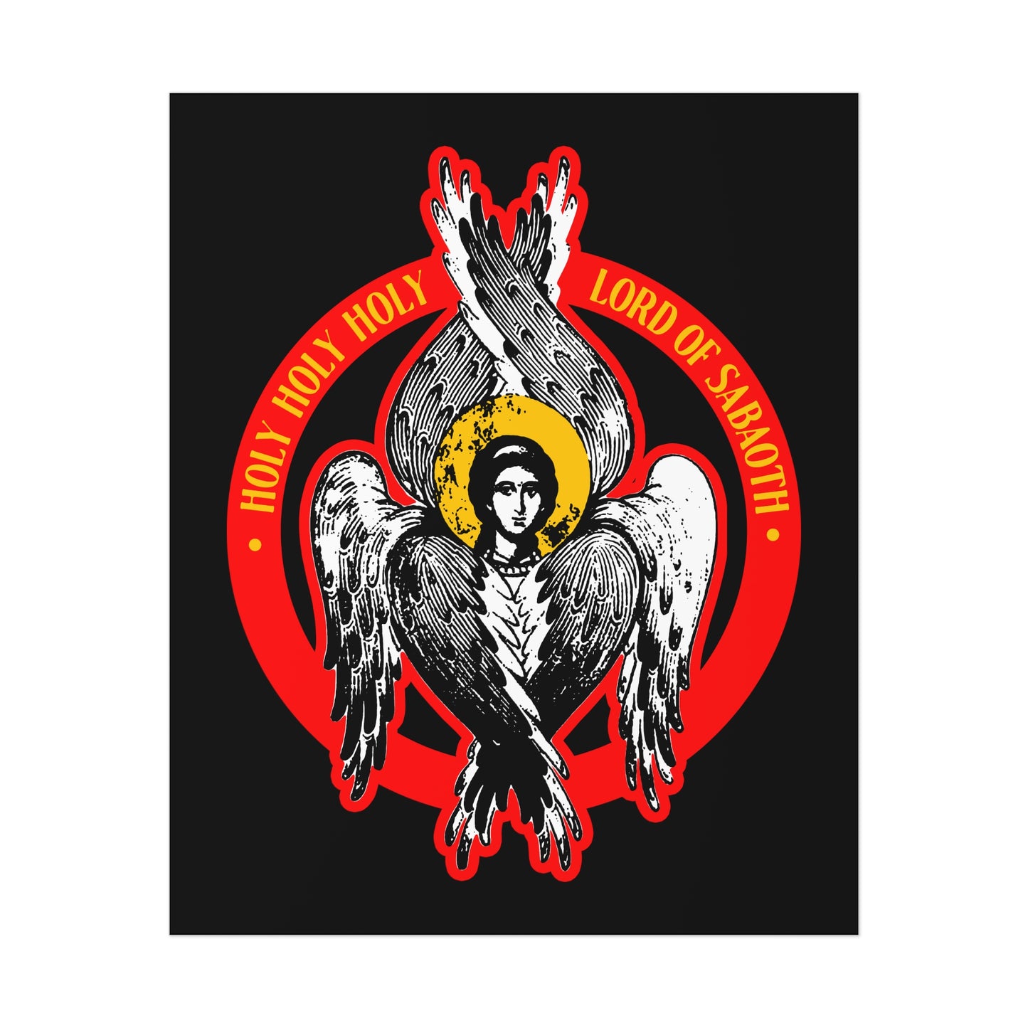Holy Holy Holy No. 4 (Seraphim IconoGraphic) | Orthodox Christian Art Poster