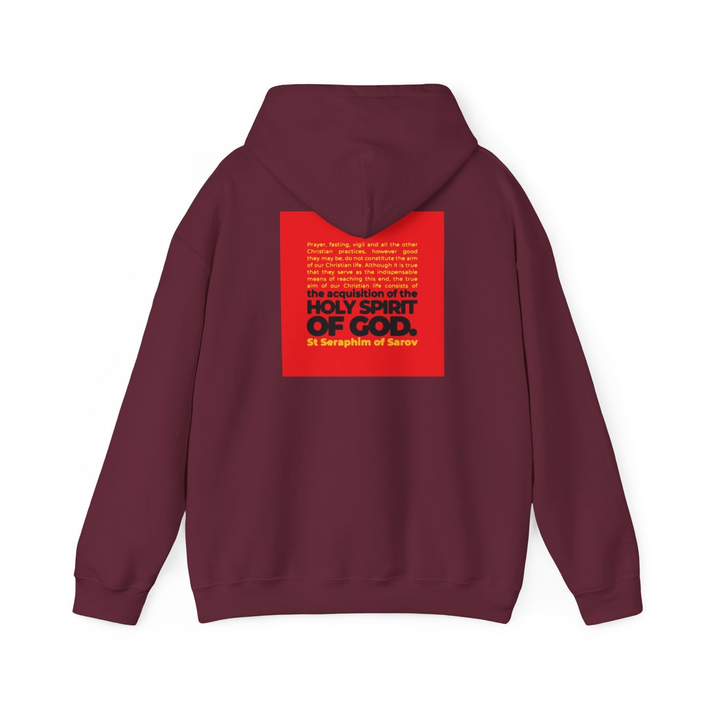 Acquisition of the Holy Spirit (St Seraphim of Sarov) No. 1 | Orthodox Christian Double-Sided Hoodie / Hooded Sweatshirt