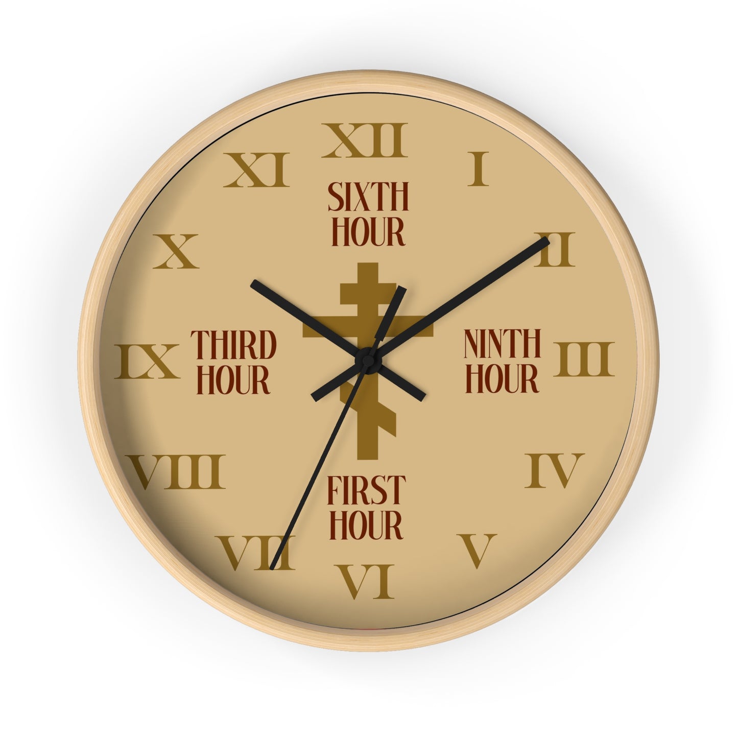 Liturgical Hours Wall Clock No. 2