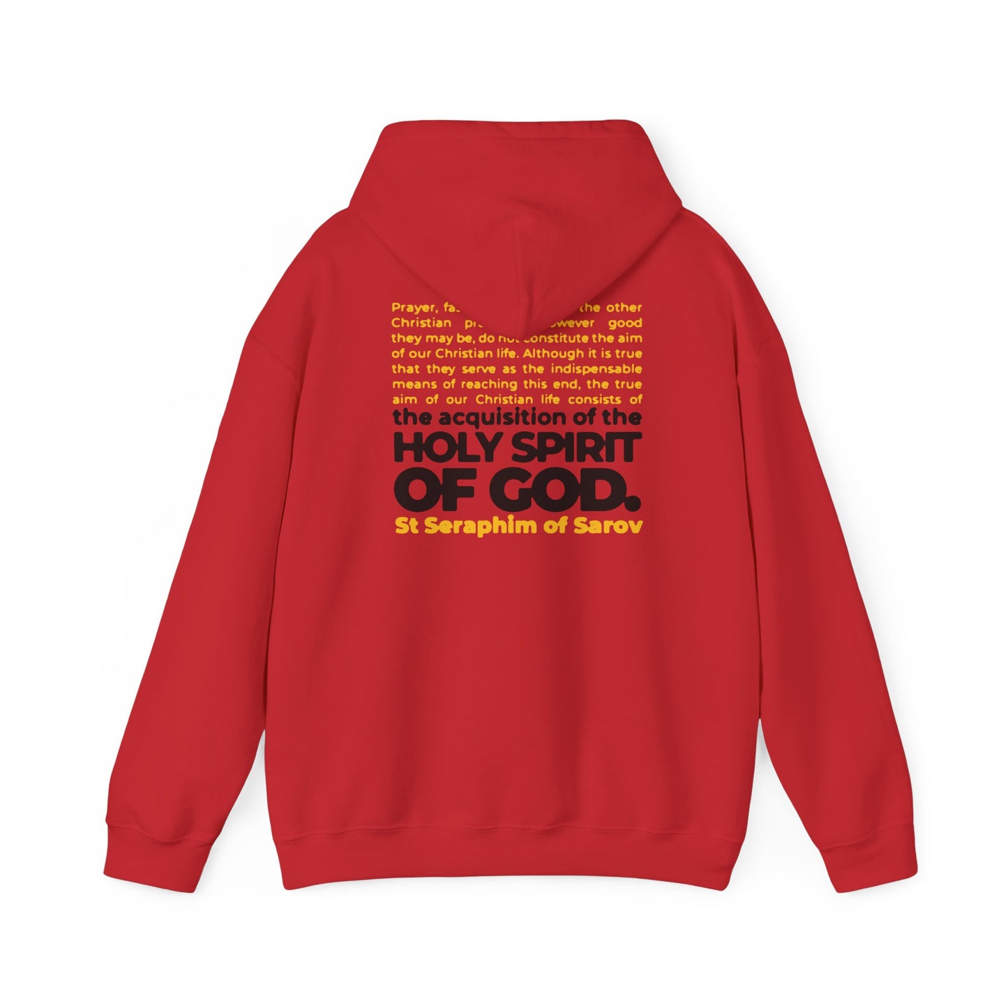 Acquisition of the Holy Spirit (St Seraphim of Sarov) No. 1 | Orthodox Christian Double-Sided Hoodie / Hooded Sweatshirt