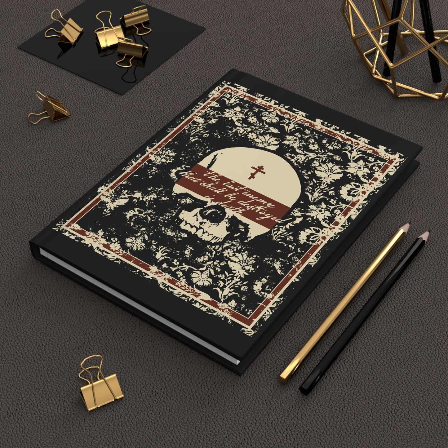 The Final Enemy That Shall Be Destroyed is Death No. 4 (1 Corinthians 15:26) | Orthodox Christian Hardcover Blank Journal
