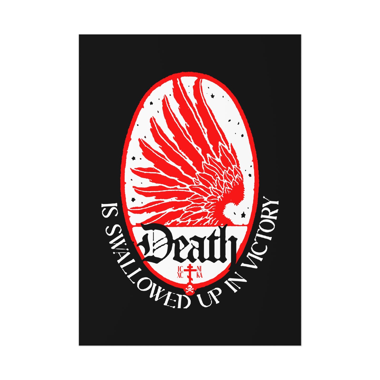 Death is Swallowed Up In Victory No. 3 (1 Cor 15:54) | Orthodox Christian Art Poster