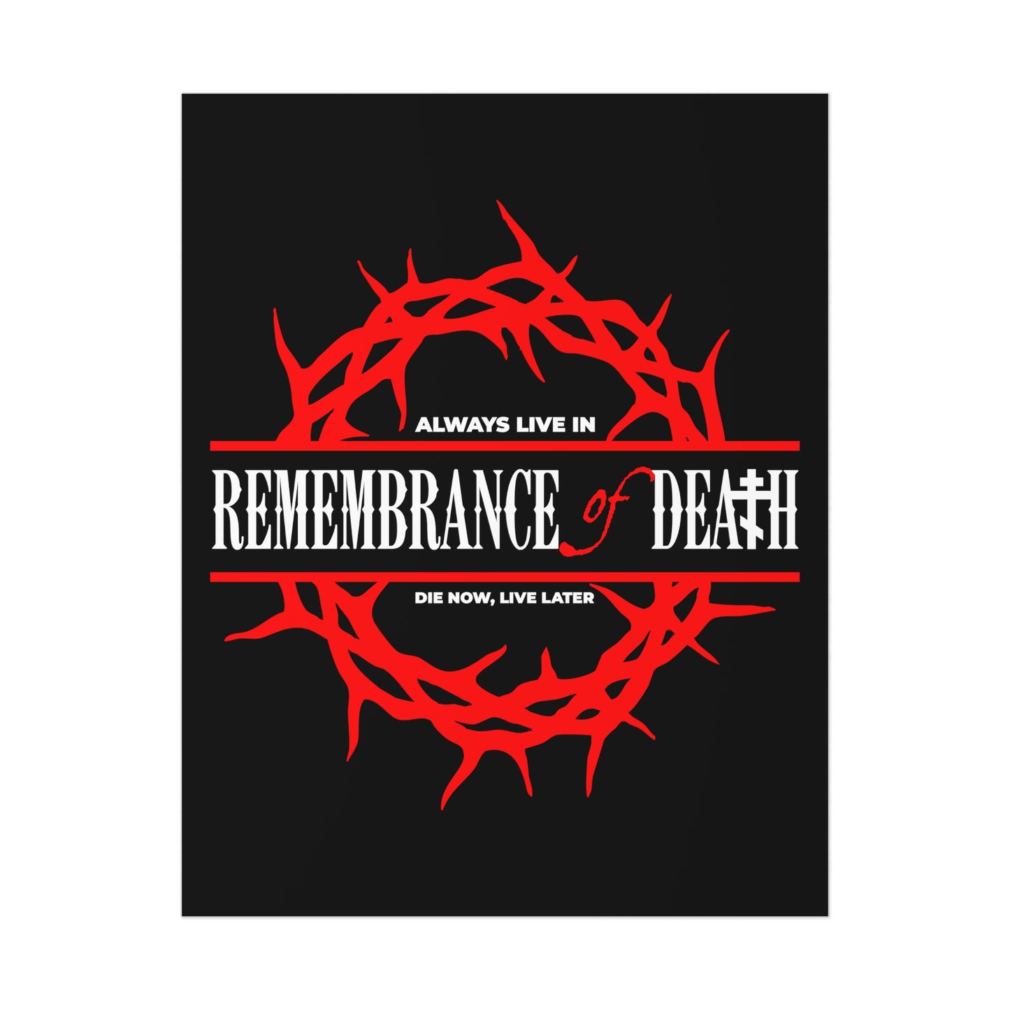 Always Live in Remembrance of Death No. 1 | Orthodox Christian Art Poster