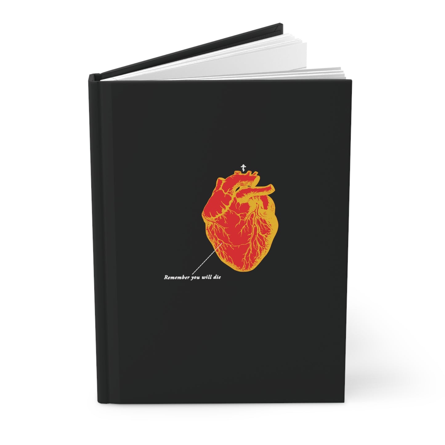 Remember You Will Die Heart Design No. 2 | Orthodox Christian Accessory | Hardcover Journal