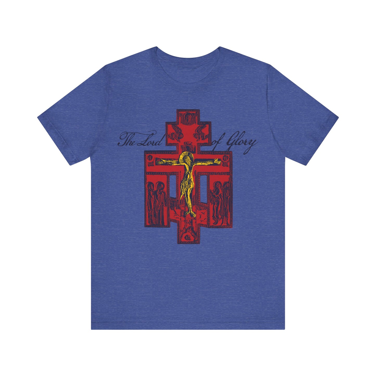 The Lord of Glory | Russian Golgotha Crucifix IconoGraphic | 1 Corinthians 2:8 | Orthodox Christian T-Shirt
