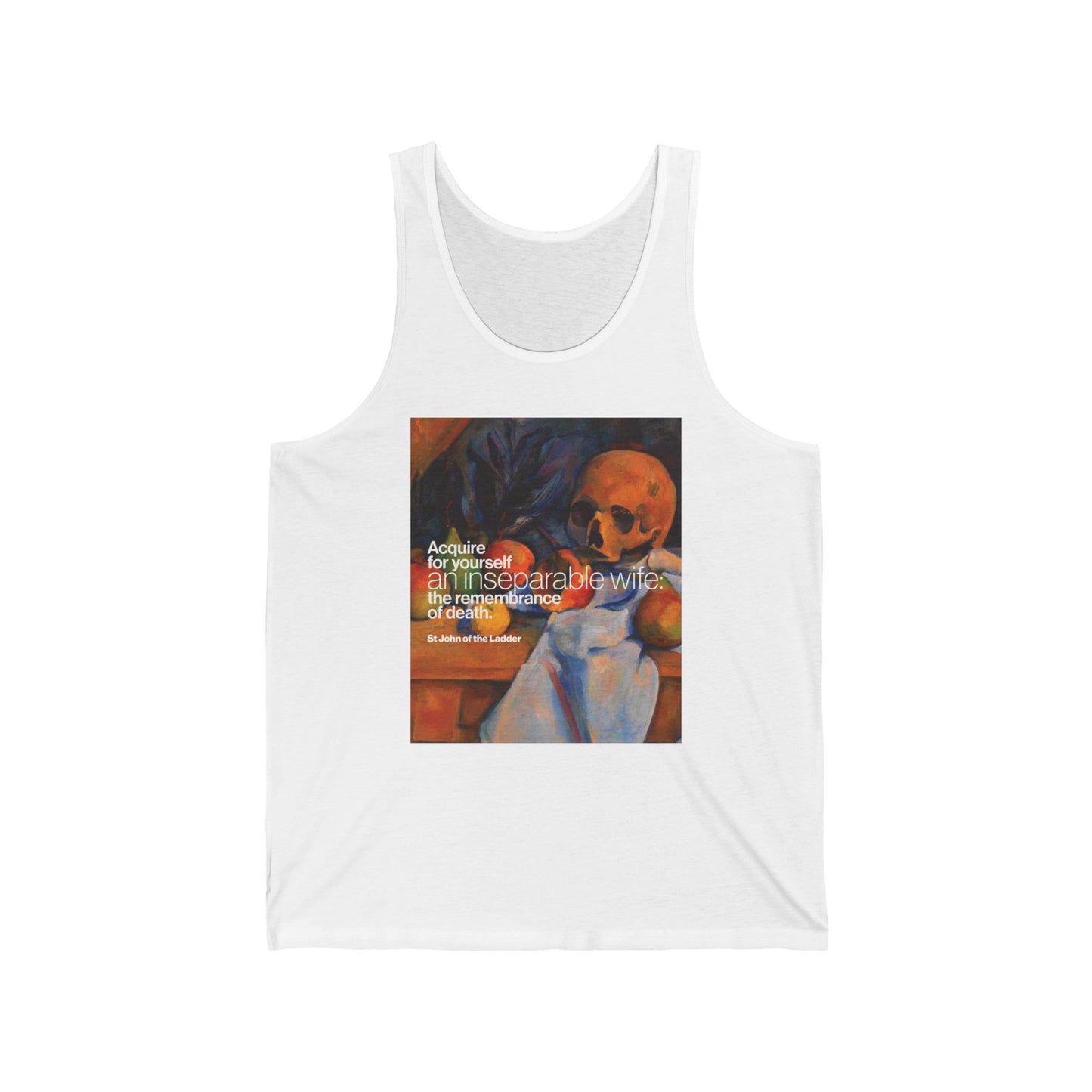 Acquire an Inseparable Wife (St John Climacus) No. 1 | Orthodox Christian Jersey Tank Top / Sleeveless Shirt