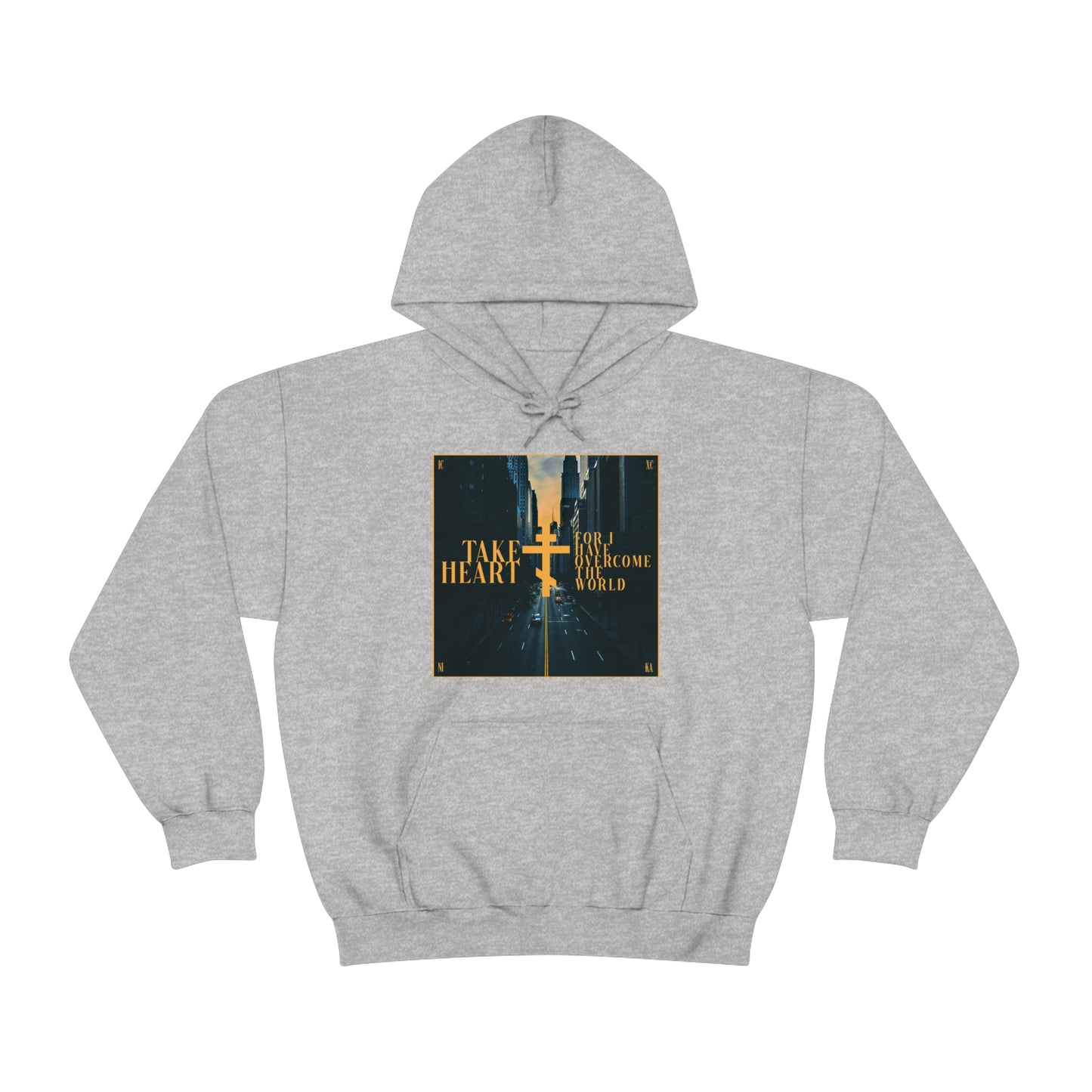 Take Heart, For I Have Overcome the World No. 1 | Orthodox Christian Hoodie / Hooded Sweatshirt