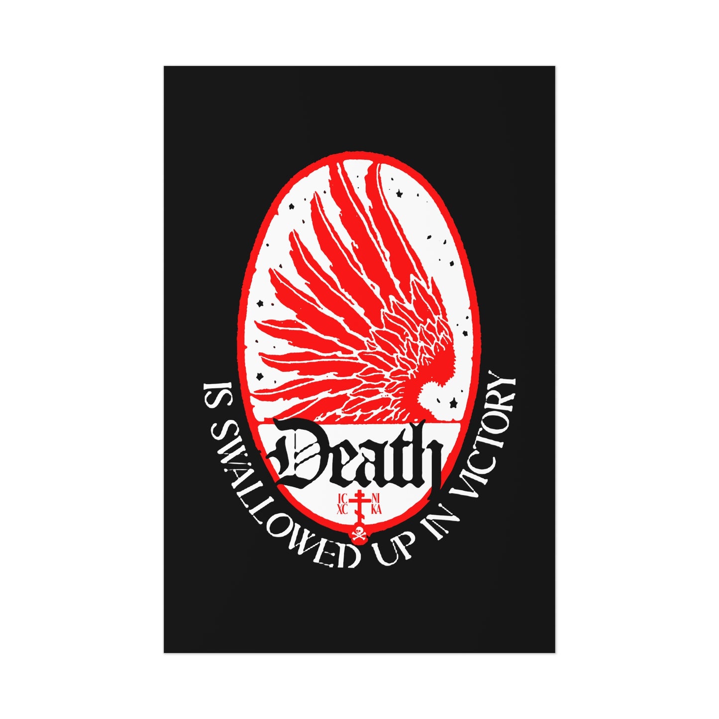 Death is Swallowed Up In Victory No. 3 (1 Cor 15:54) | Orthodox Christian Art Poster