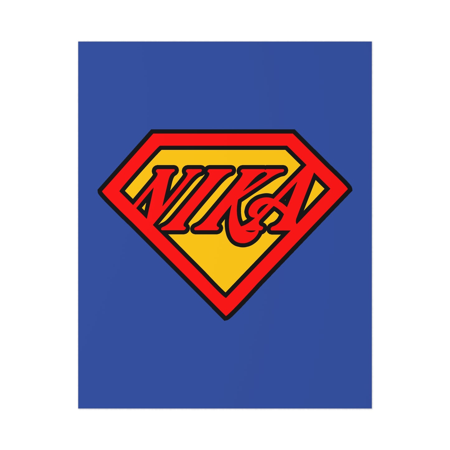 NIKA Superm@n Logo No. 1 | Orthodox Christian Art Poster