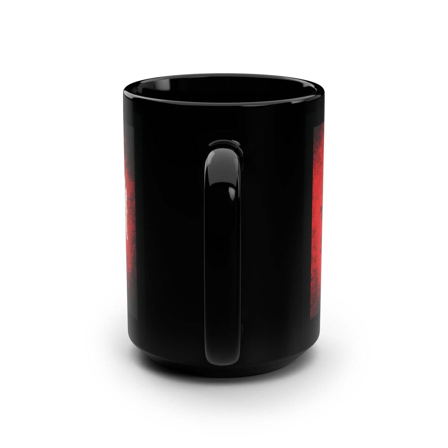 Little Divides Angels from Men | Christian Perfection | St John Chrysostom | Textured Cemetery Angel | Orthodox Christian Black Mug
