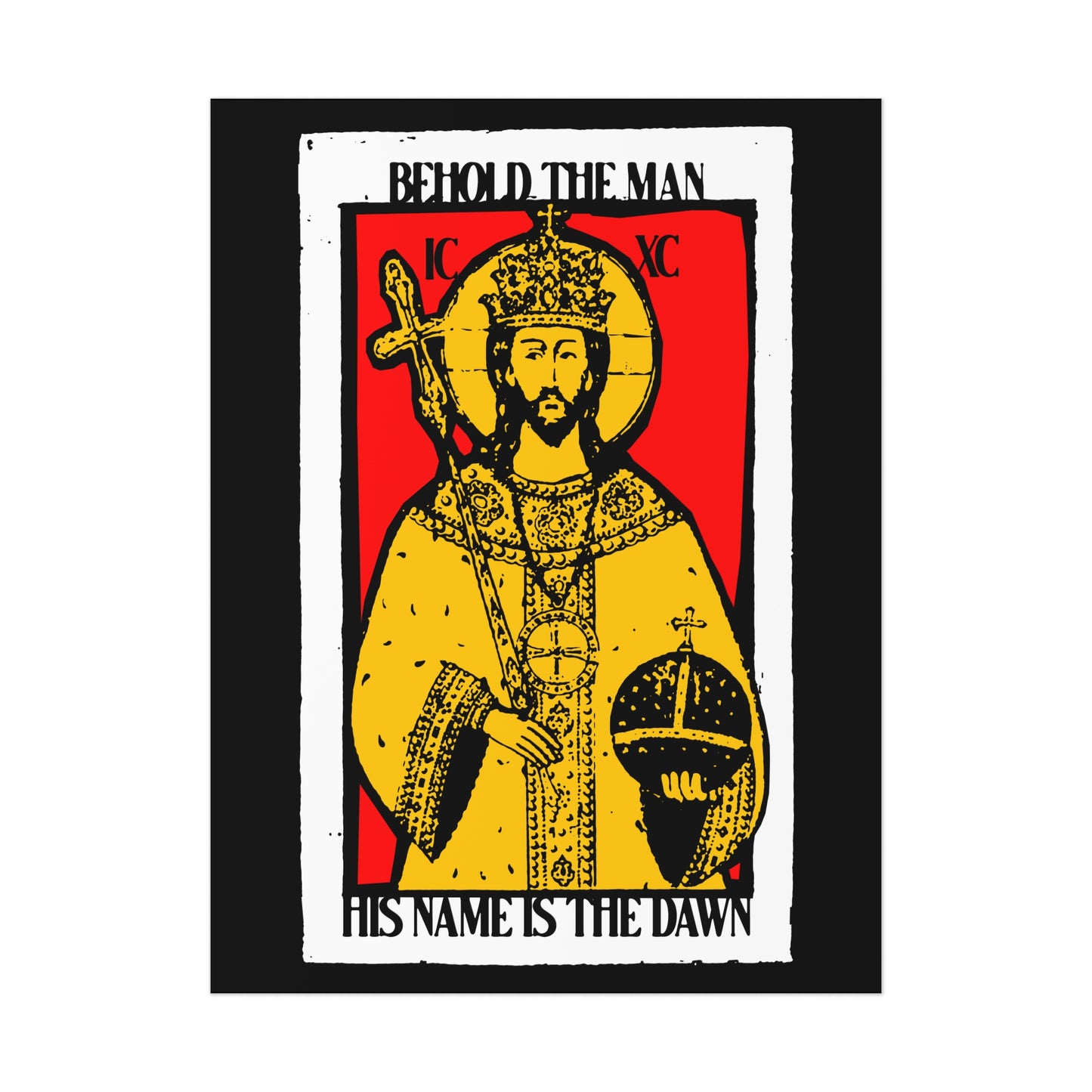 Behold the Man, His Name is the Dawn (Zechariah 6:12) No. 1 | Orthodox Christian Art Poster