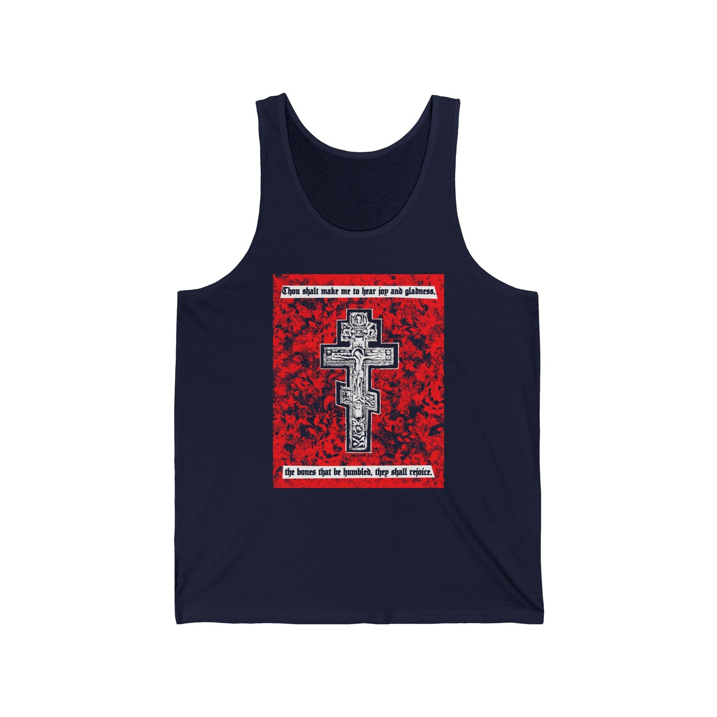 The Bones That Be Humbled (Psalm 50/51) No. 1 | Orthodox Christian Jersey Tank Top / Sleeveless Shirt