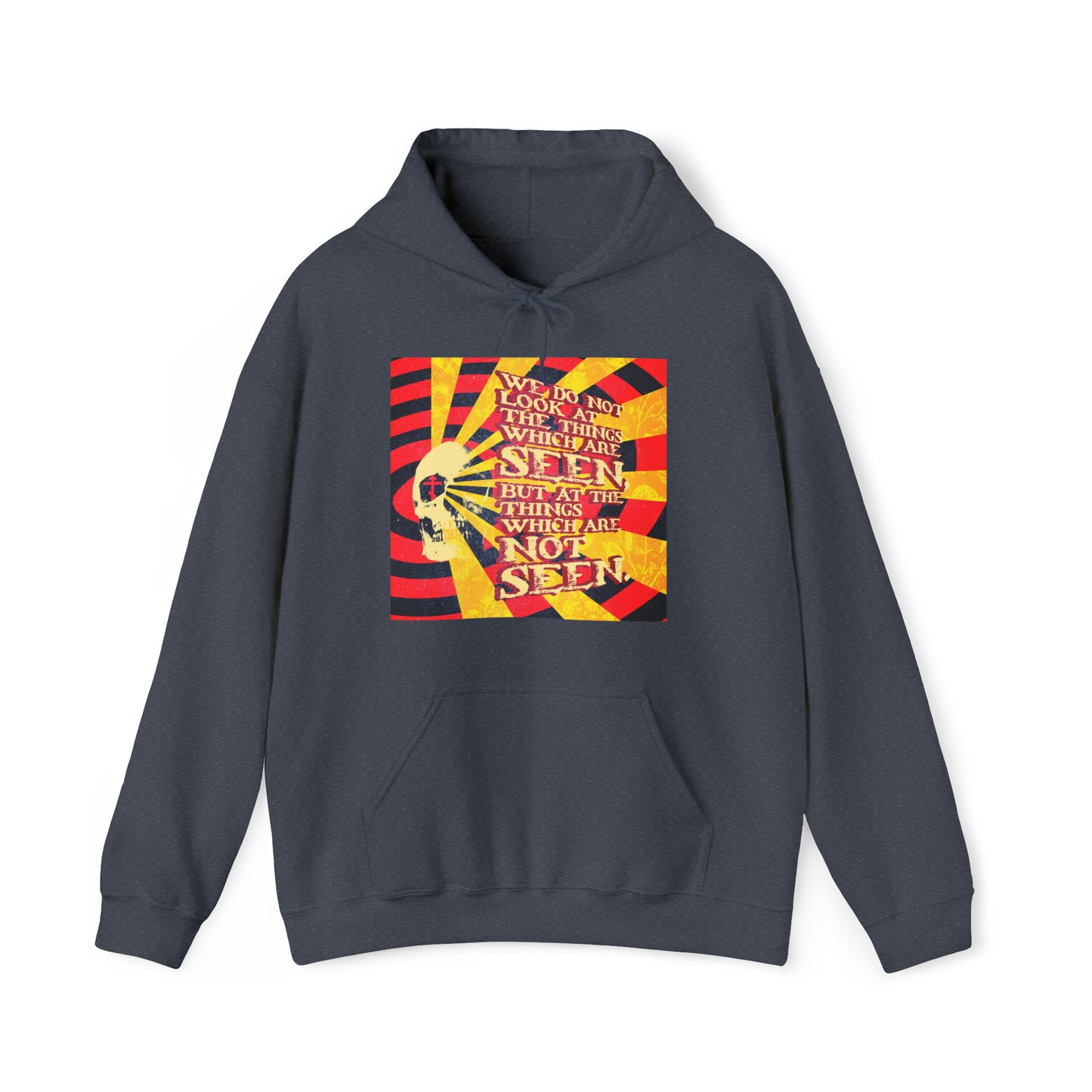 We Do Not Look at the Things Which Are Seen No. 2 (Giallo Movie Poster Style) | Orthodox Christian Hoodie / Hooded Sweatshirt
