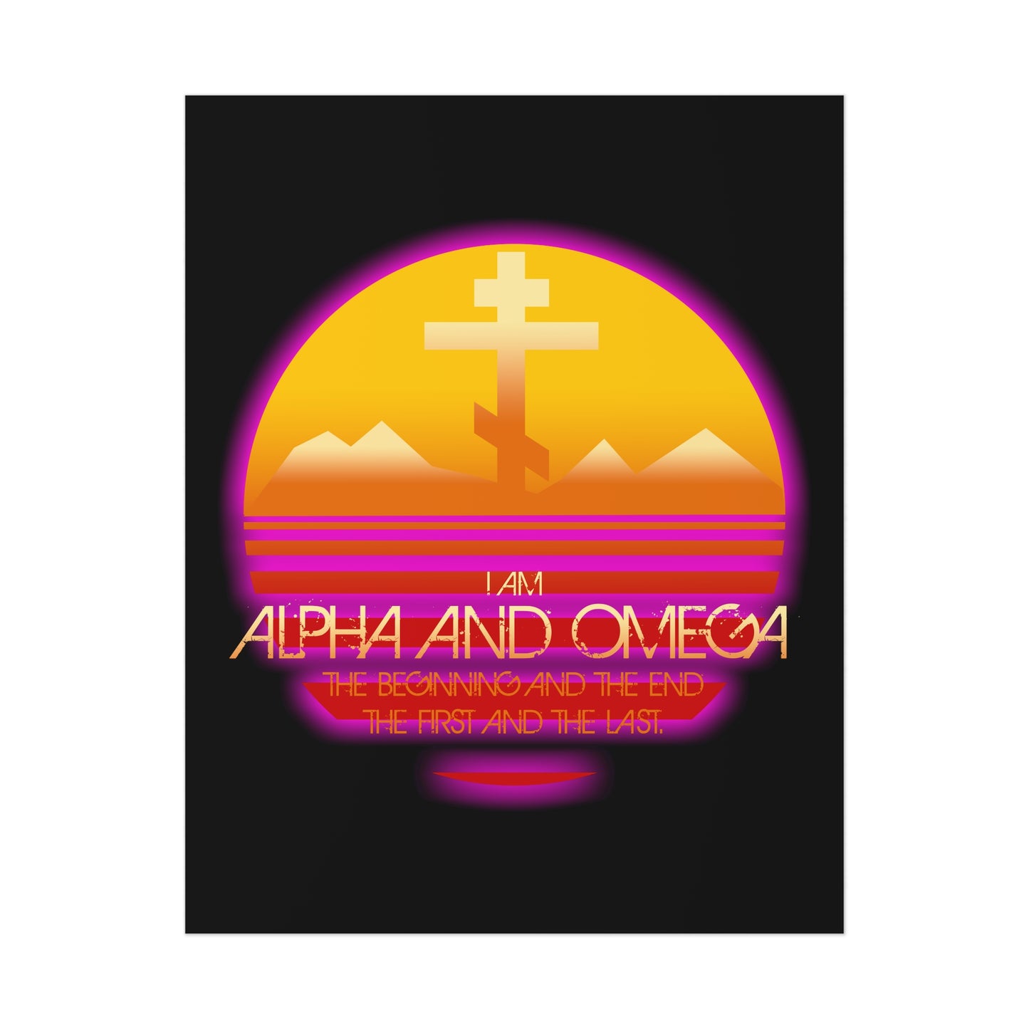 Alpha & Omega No. 3 | Orthodox Christian Art Poster