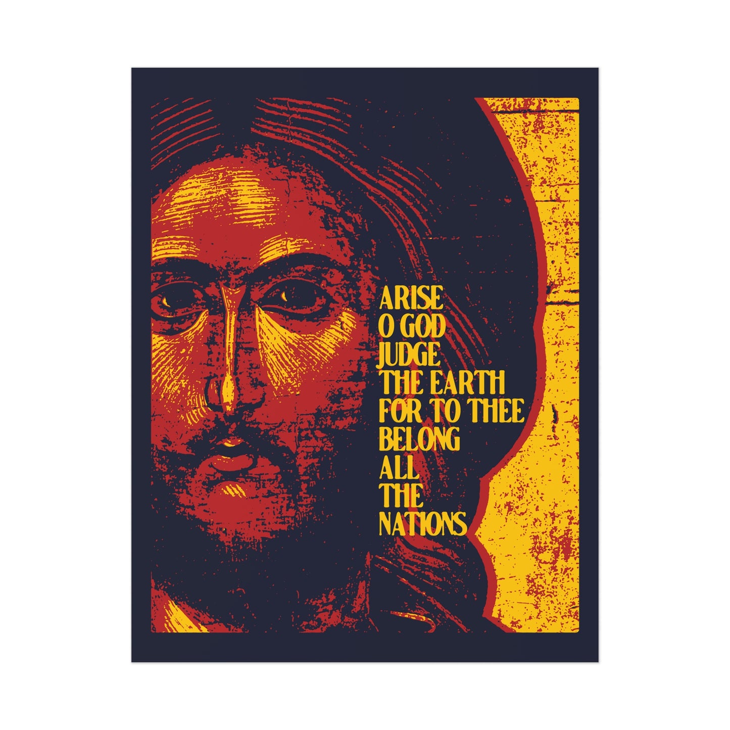 Arise, O God, Judge the Earth (Psalm 81) No. 2 | Orthodox Christian Art Poster