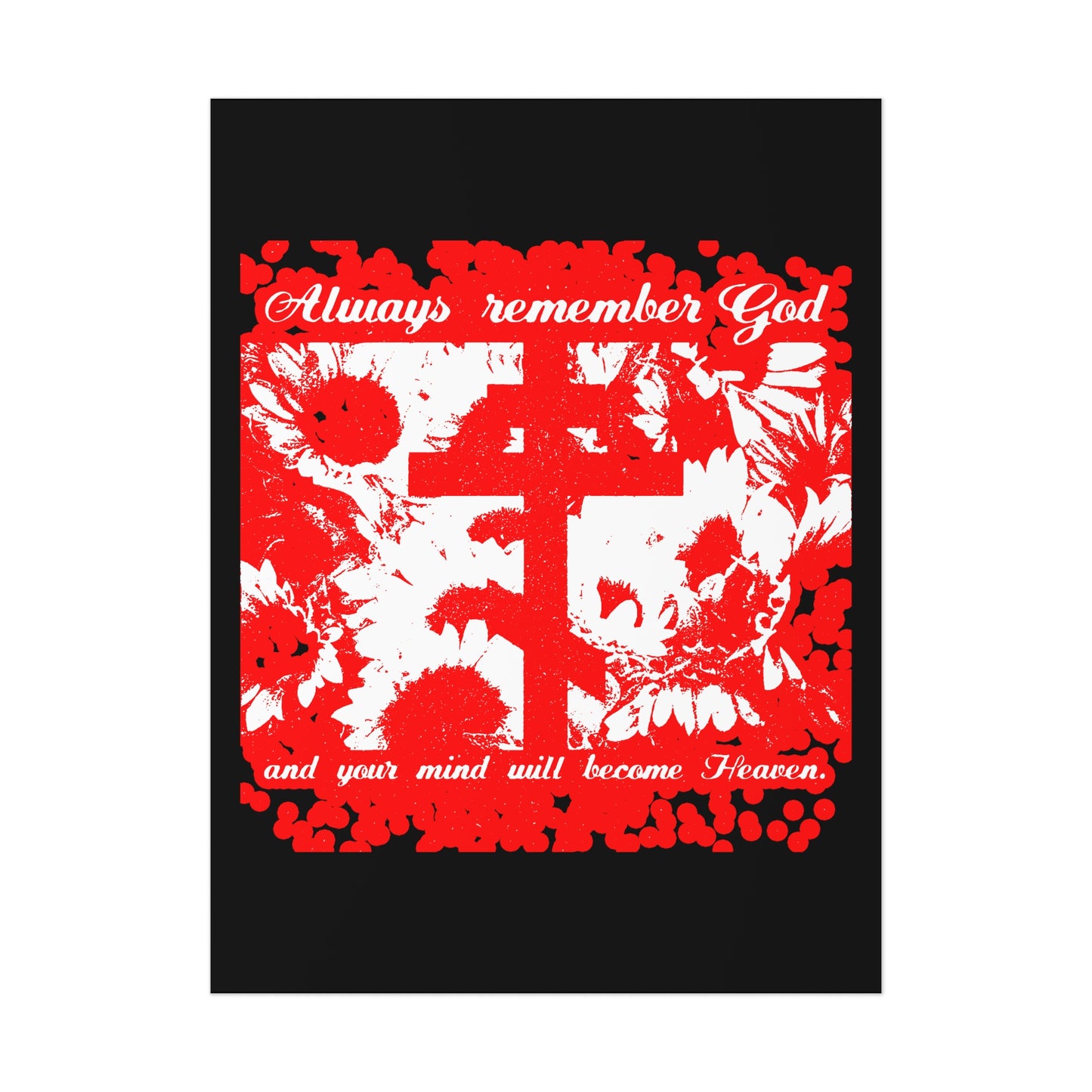Always Remember God and Your Mind Will Become Heaven No. 2 | Orthodox Christian Art Poster