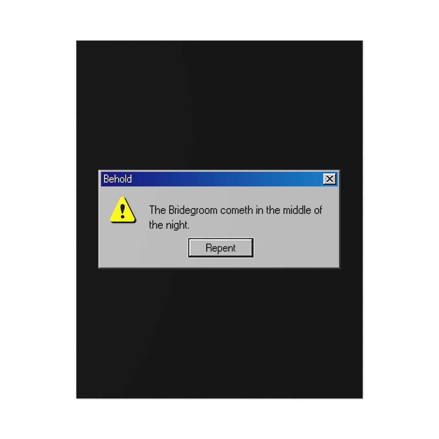 Behold the Bridegroom No. 5 | Orthodox Christian Art Poster