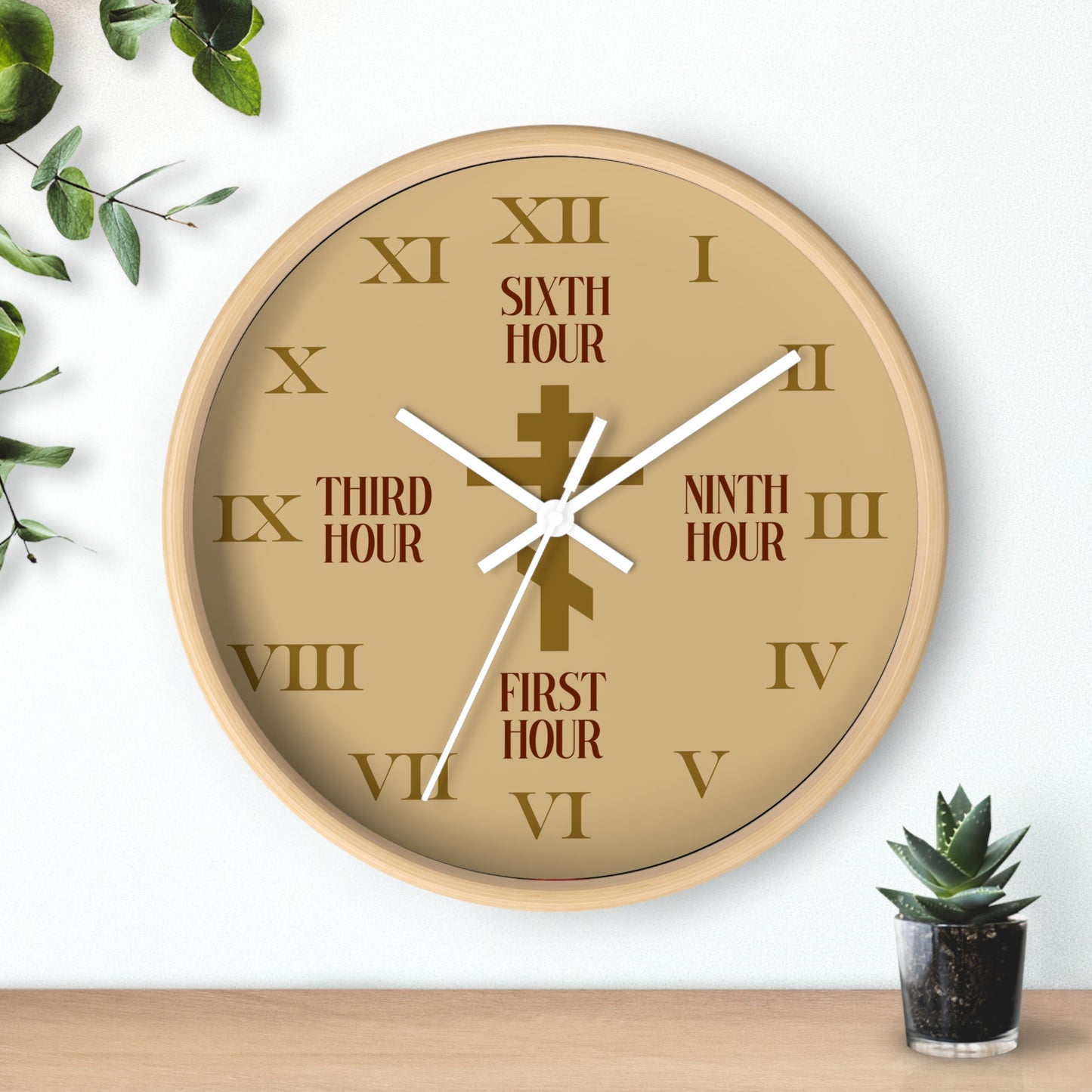 Liturgical Hours Wall Clock No. 2