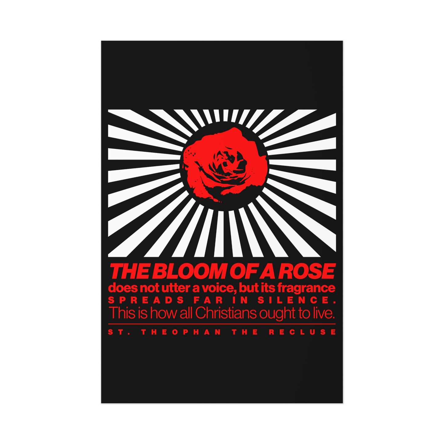 The Bloom of a Rose No. 1 | Orthodox Christian Art Poster