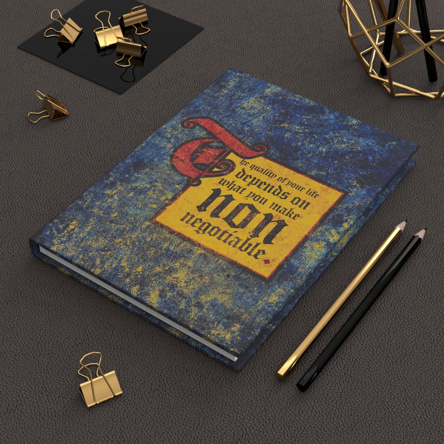 The Quality of Your Life Depends on What You Make Non-Negotiable is a motivational Orthodox Christian blank journal—perfect for reflecting on priorities and embracing uncompromising Christianity.