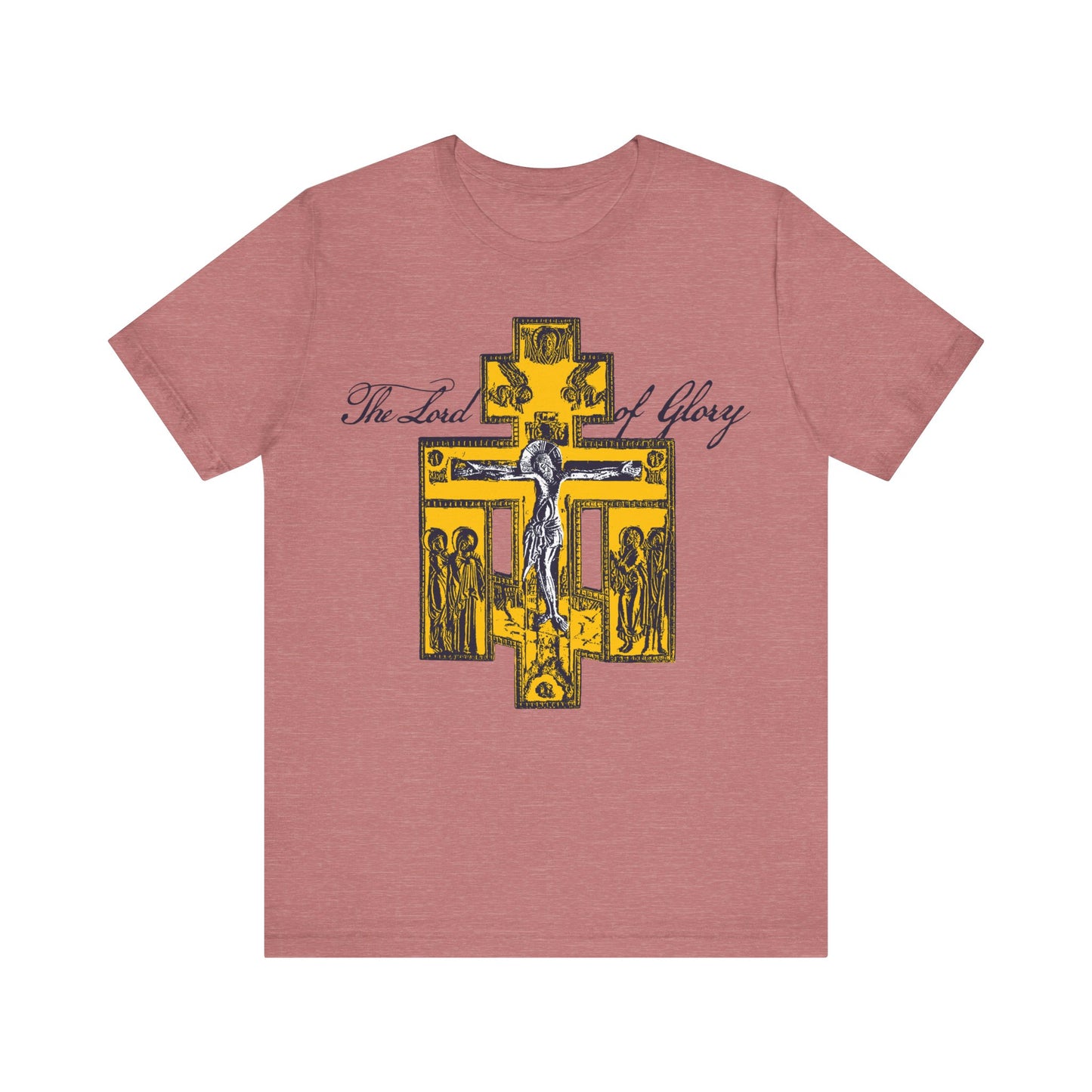 The Lord of Glory | Russian Golgotha Crucifix IconoGraphic | 1 Corinthians 2:8 | Orthodox Christian T-Shirt