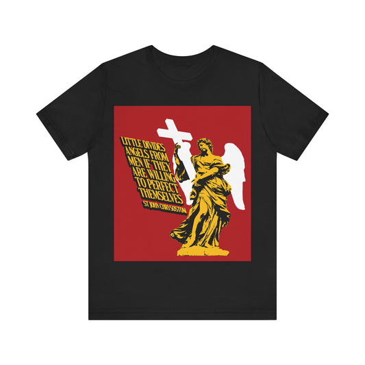 Little Divides Angels from Men (St. John Chrysostom) No. 2 | Orthodox Christian T-Shirt